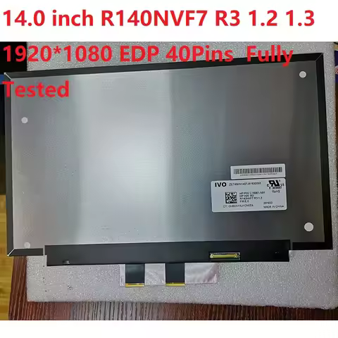 14.0 inch R140NVF7 R3 1.2 1.3 P/N: L18961-N91 IPS FHD 1920*1080 EDP 40Pins laptop LCD display Touch 
