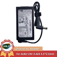 Genuine ACBEL 19V 3.42A 65W GaN AC Adapter ADA012 Charger for CLEVO NH58RH NP6854 System76 LEMUR PRO