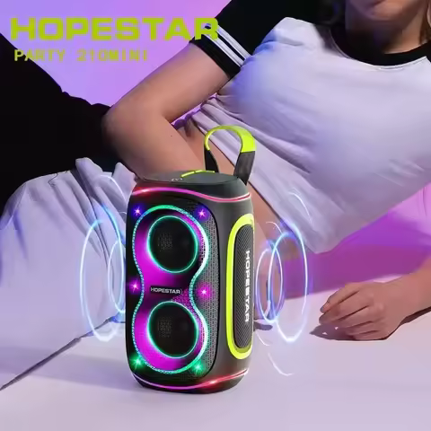 HOPESTAR Party 210 Mini Waterproof Outdoor subwoofer Wireless Bluetooth RGB Notebook TWS Graves 3D C