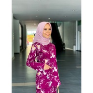 Baju Muslimah Kurung Kedah Poket Rosie Magenta