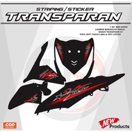 Striping Sticker TRANSPARENT FIBEAT 2013-2015 Simple Latest Motif H168 Sticker