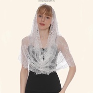 WIT Lace for Head Scarf For Church Mantilla Lace Scarf Chapel Veil Catholic Mass Spanish Mantillas F