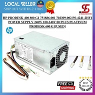 HP PRODESK 400 800 G1 751886-001 702309-002 PS-4241-2HF1 POWER SUPPLY 240W 100-240V 80 PLUS PLATINUM
