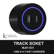 ARCHITECH Socket / Track Socket 40-80cm Adapter Head Socket & Power Track / TRACK SAVING PACKAGE / a