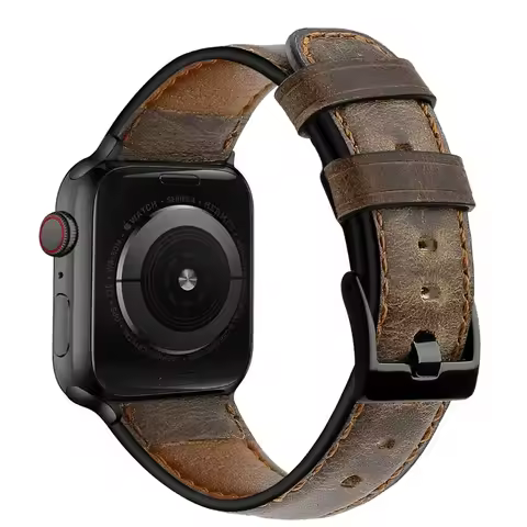 Leather Strap for Apple watch band 45mm /41mm 40mm 44mm 42mm 38 belt Retro bracelet iWatch series 5 