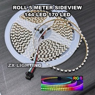 LED STRIP ROLL 5 METER WS2812 SIDE VIEW 4020 RGB 4mm 5 VOLT 144 Led 170 Led 5 METER MATRIX RGB