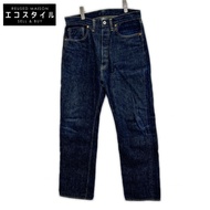TCB Jeans 靛藍色棉質紐帶牛仔褲，34 號 [二手]