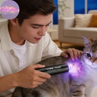 HabitatPort Protable UV Flashlight 365 NM Ultraviolet Testing Lamp For Cat Dog Testing Pet Stain And