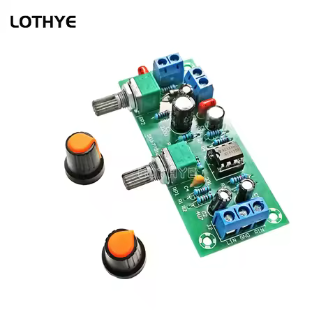 High-precision Single Supply Low Pass Filter Board Subwoofer Preamp Board 2.1 Channel DC 10-24v 22hz