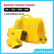 Multifunction Socket 30/20/10/5M Extension Cable Plug/ 4-way Plug/ Extension Cable Socket/