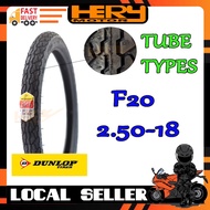 DUNLOP TAYAR F20 2.50-18 TUBE TYPES