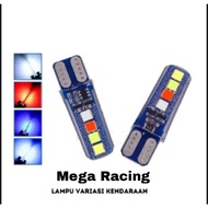2 PCS Turn Signal Lights JellySenja 8 LEDs T10 WRGB 4 Colors Sen 2 Mode Running Flash