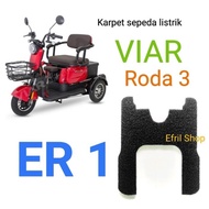 Karpet sepeda motor listrik roda tiga Viar ER1 roda 3 ER 1