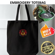 EMBROIDERY SULAM SILAT GAYONG PESAKA MALAYSIA MARTIAL ART LOGO TOTE BAG CANVAS BLACK