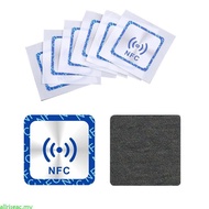 allri Set of 6 Anti Metal Ntag213 Stickers NFC Ntag213 Tag Stickers Square NFC Sticker