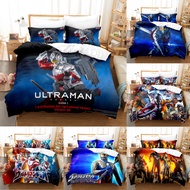 YT Sut Katil, Set Tempat Tidur 3IN1, Ultraman, Sarung Selimut dan Sarung Bantal, Kualiti Premium, Bo