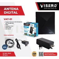 Antena TV Digital VISERO VAT-01 FHD DVB T2 Indoor Outdoor + Kabel 10m