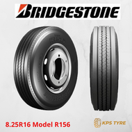 8.25R16 ยี่ห้อ Bridgestone บริดจสโตน รุ่น R156 ยางรถบรรทุกเรเดียล (ทั้งชุด นอก-ใน-รอง)