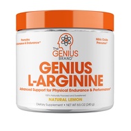 Genius L-Arginine Nitric Oxide Powder - Fermented L- Arginine Nutritional Supplements & Nitric Oxide