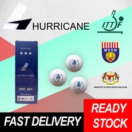 HURRICANE HRC 40+ 3 STAR Table Tennis Ball Bola Ping Pong