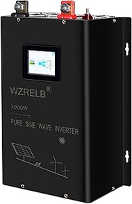 WZRELB 3000W 48V Pure Sine Wave Inverter 48VDC Input to 120VAC 240V AC Split Phase Output, 4 ac Outl