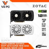ZOTAC GAMING GeForce RTX 4070 SUPER / RTX4070 SUPER Twin Edge OC 12GB GDDR6X Graphic Cards with DLSS