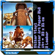 Poster Sticker Ice Age A4 2 Sheets Animation Movie Kids Tv Event Sticker Vinyl ArtPaper Wall Kinderg