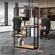 ตู้โชว์เหล็กแบบหลายชั้น กั้นห้องดีไซน์โมเดิร์น เรียบง่าย พร้อมชั้นวางของ สำหรับใช้งานในออฟฟิศ ร้านกา