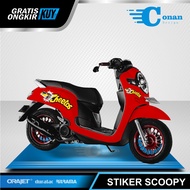 Stiker Motor Scoopy 2021 Keren - Stiker Scoopy Lagi Viral 2021 - Stiker Striping Scoopy Cheetos Terkeren