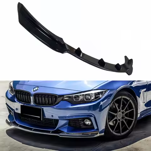 ABS Gloss Black Front Bumper Lip Splitter For BMW 4 Series F32 F33 F36 420i 420d 425d 435i 440i M Sp