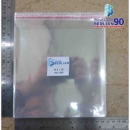 Plastic 16.5x16 cm Opp Seal Plastic Opp Plastic Glue Clear Opp Plastic 18 Micron Thickness