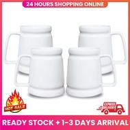 MyMug Great 18 oz White Mug for Coffee,Tea, Juices,Beer.Made From White Porcelain,Large Handle For F