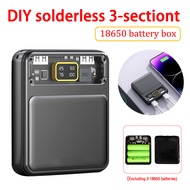 3*18650 Battery Holder Dual USB Power Bank Battery Box Mobile Phone Charger DIY Shell Case Charging Storage Case For SmartPhones