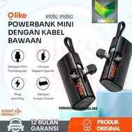 OLIKE P105C P105L Mini Powerbank 4500mAh USB-C Lightning Cable