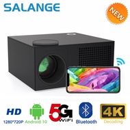 Salange P36 Mini Projector LED Android 10 Supported 4K Full HD 1080P Video Beamer Bluetooth 4.0 Wifi Home Theater with B