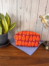 烏魚子圖案收納包 台灣布