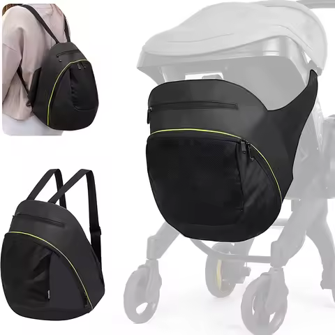baby stroller storage bag Baby Car Seat Shopping Bag 2 In 1 Black Mommy travel Bag For Doona Strolle