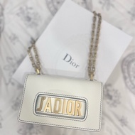 極新Dior J'Adior mini 白色肩背手拿包