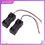 2pcs Black 2-Layers 4 x 1.5V AAA Battery Holder Case Box w Wire Leads