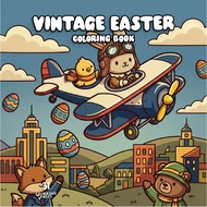 [PDF] 37Pg Vintage Style Easter Coloring Book QuirkyFinds | Kids/adult coloring book A5 instant pdf