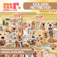 GOLDEN RETRIEVER STICKERS | DOG LOVER | WATERPROOF STICKERS