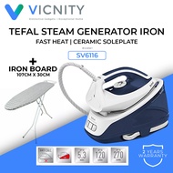 Tefal 2200W Steam Iron Express Easy Steam Generator Iron SV6116 / SV6116M0