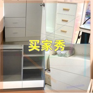 Modern Minimalist Childrens Wardrobe Sliding Door Bedroom Closet 1.7m High 1m2 Width Detachable Inst