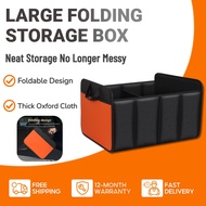 Shocking price🔥62L/102L Car Boot Organiser Foldable Multi Compartment with Adjustable Storage Box Ca