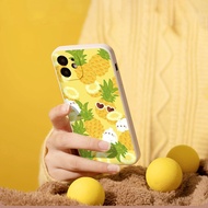 Mini cartoon yellow pineapple iphone phone case for iphone 15 xsmax 13 xr 7 11 14 promax pro 8 mini 