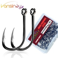 Set Fishing Hook Set Strong Carbon Steel Saltwater Freshwater Sharp Fishing Circle Jig Hooks