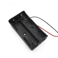 Plastic 2x 18650 3.7V Battery Storage Box Case Cover 2 Slots Way DIY Batteries Clip Holder Container With Wire Leads Pin
