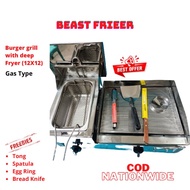 COD Burger grill with deep fryer 12X12