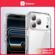 Rokeen Hybrid Clear Case for iPhone 17  Pro Max Case, Ultra Thin Slim 17 Air Phone Case