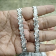 1cm silver lace